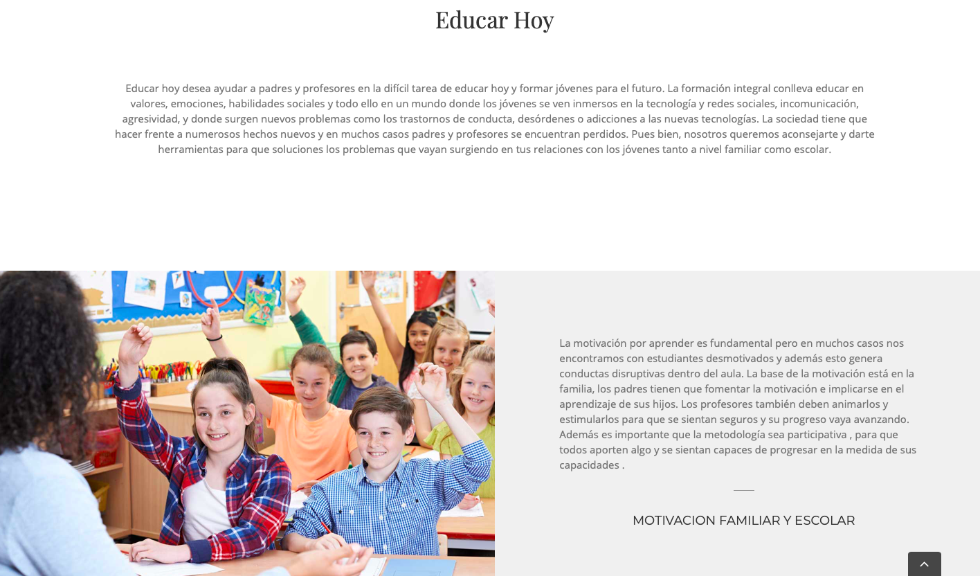 Educar hoy website designed by Wiidoo Media