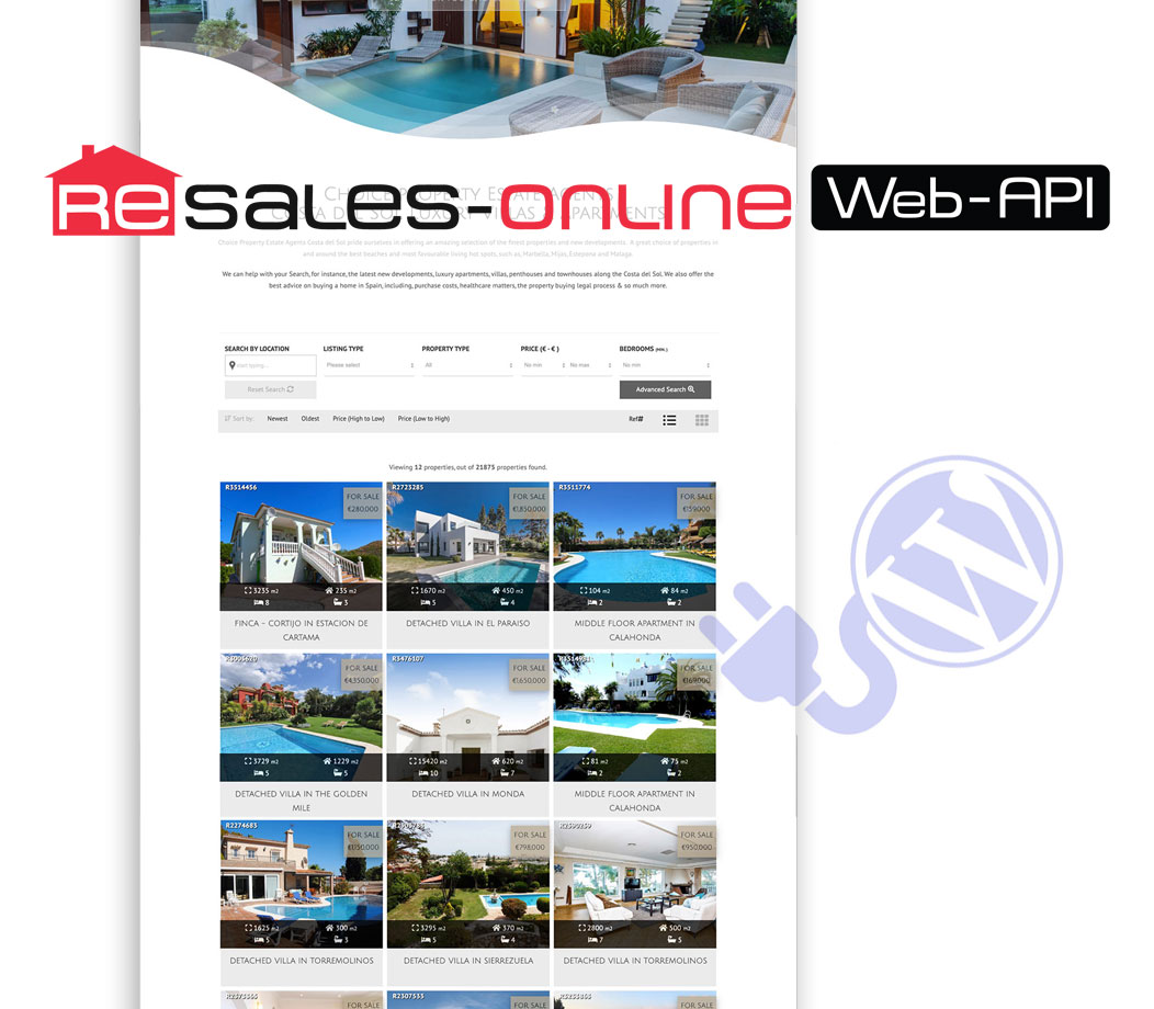 resales online wordpress plugin costa del sol property portal wordpress plugin marbella wiidoo