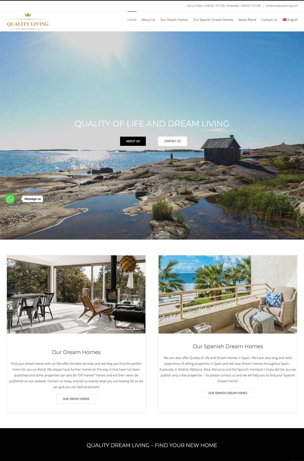 wordpress real estate website best website design for real estate properties Marbella design Agency