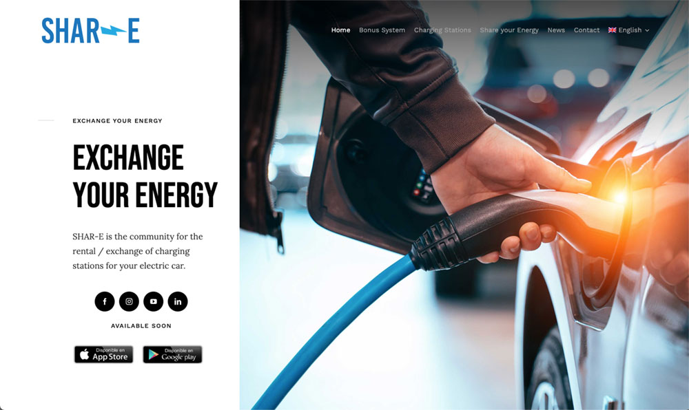 exchange your energy shar-e electric car charging app charge your car and share your electric