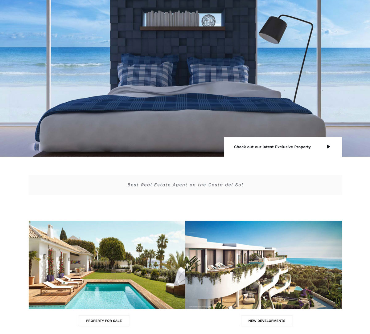 Real estate website design costa del sol wordpress website designers marbella